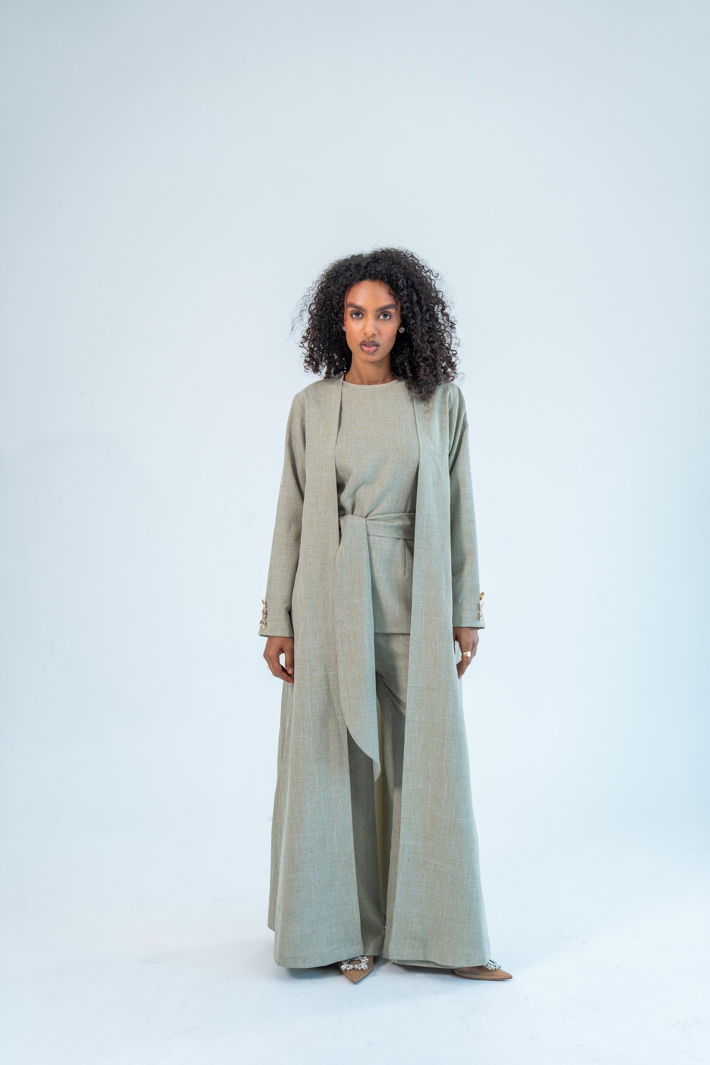 ALWAN — Three-Piece Set (Macchiato brown)