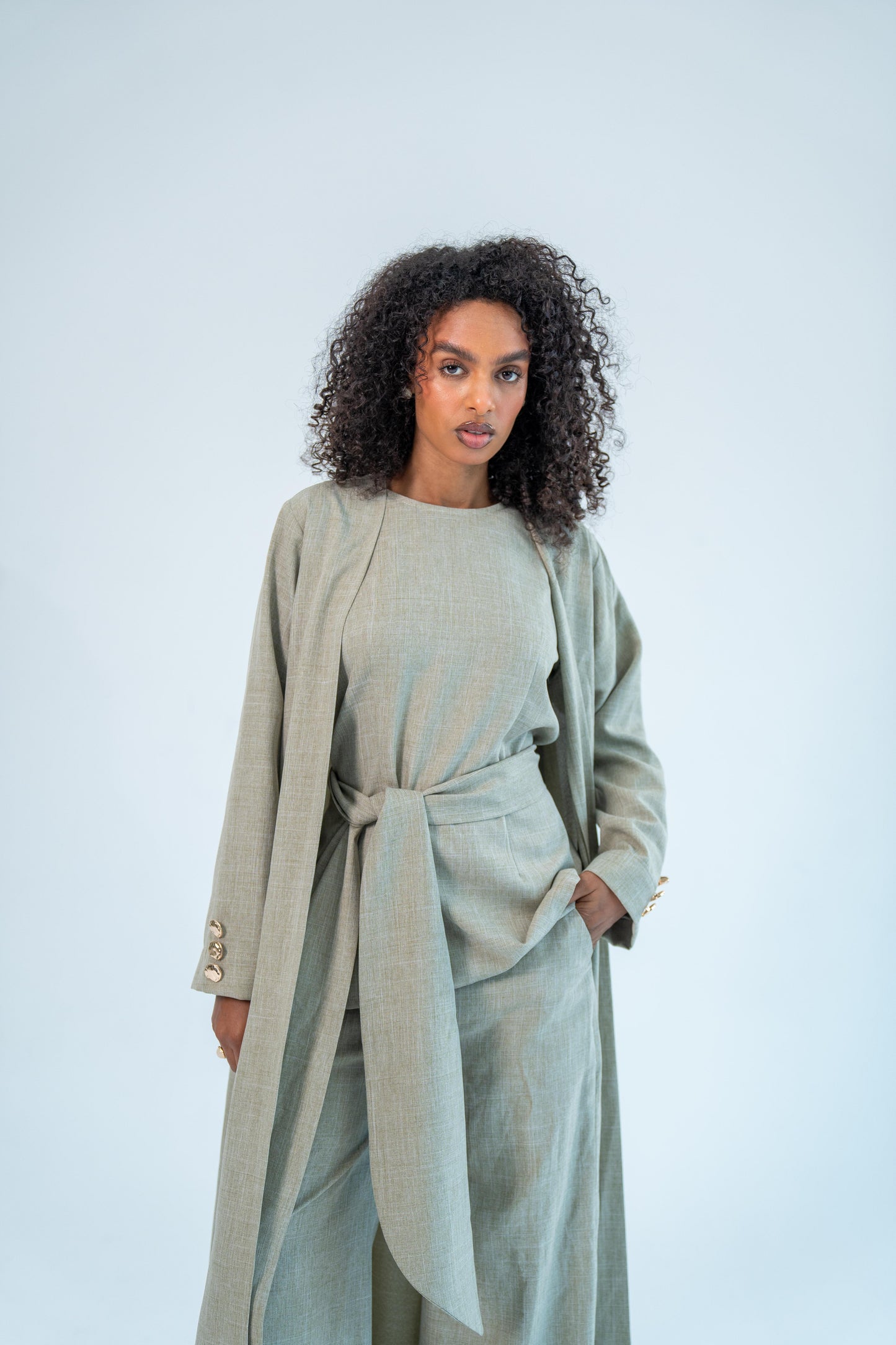 ALWAN — Three-Piece Set (Macchiato brown)