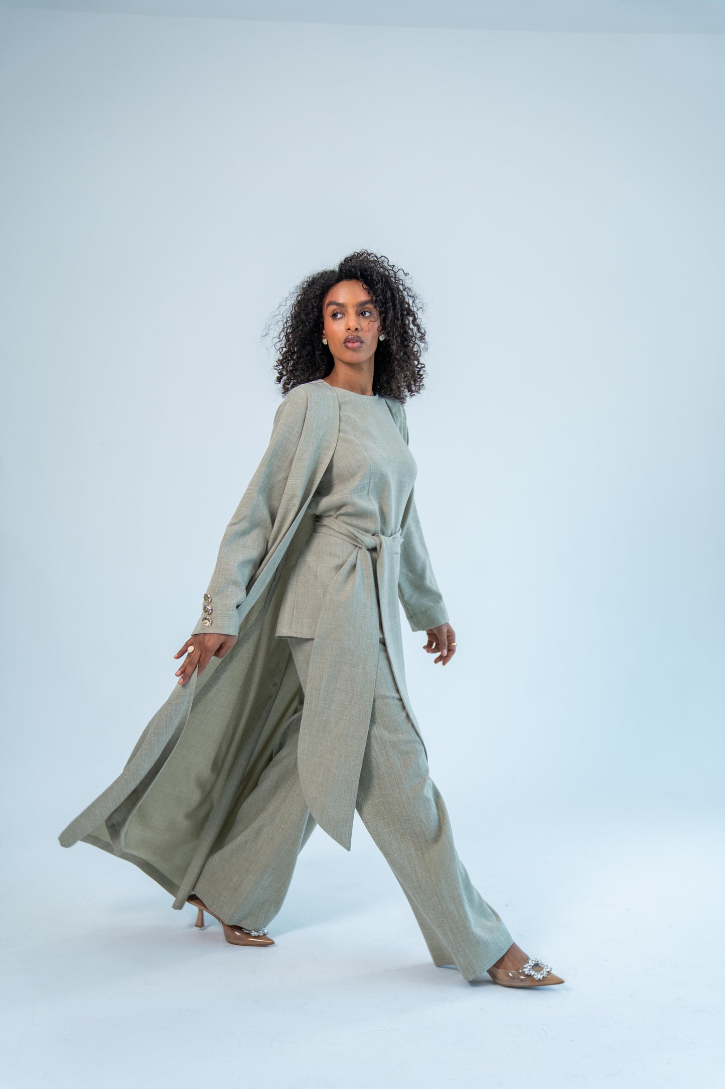 ALWAN — Three-Piece Set (Macchiato brown)