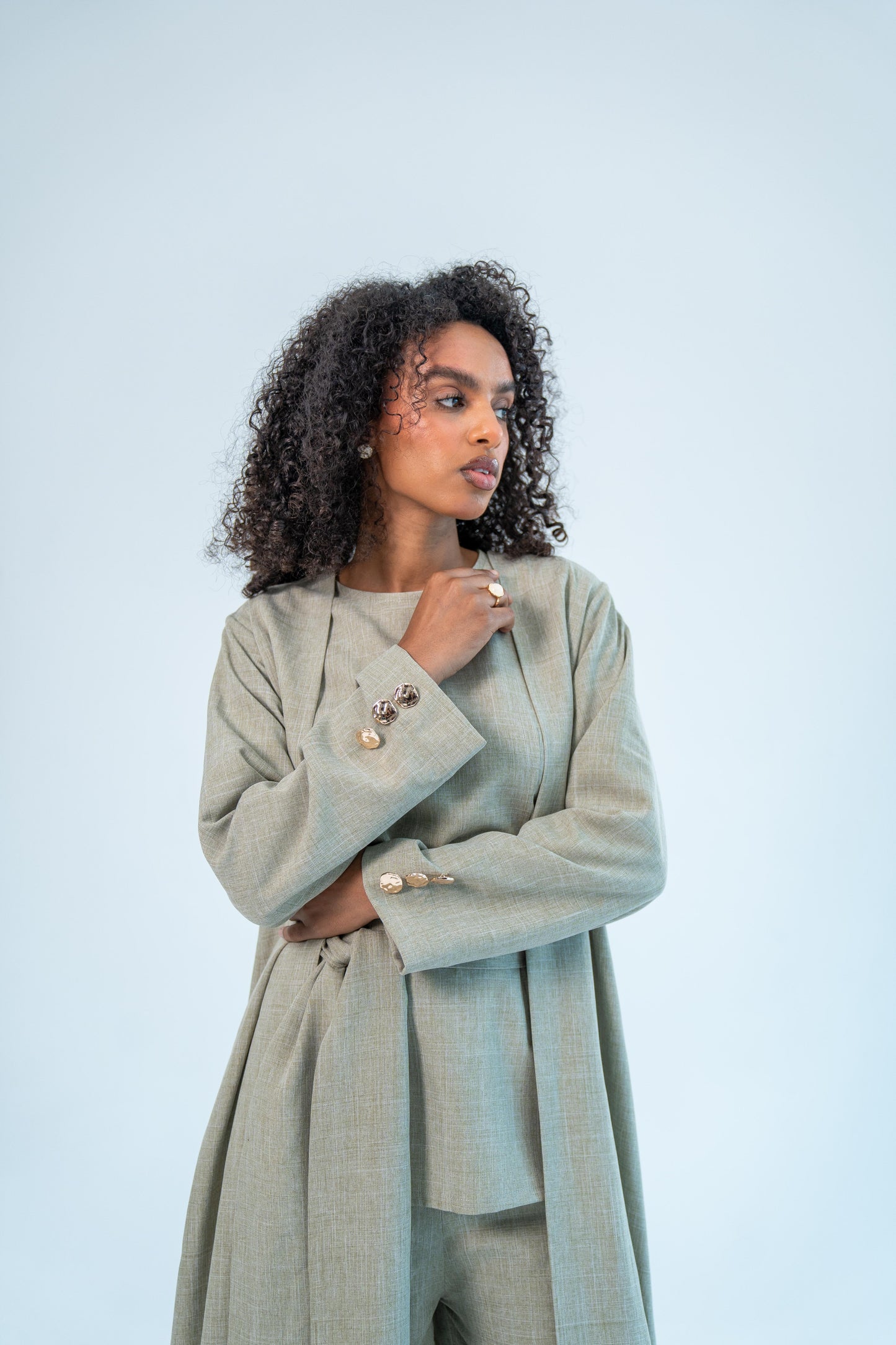 ALWAN — Three-Piece Set (Macchiato brown)