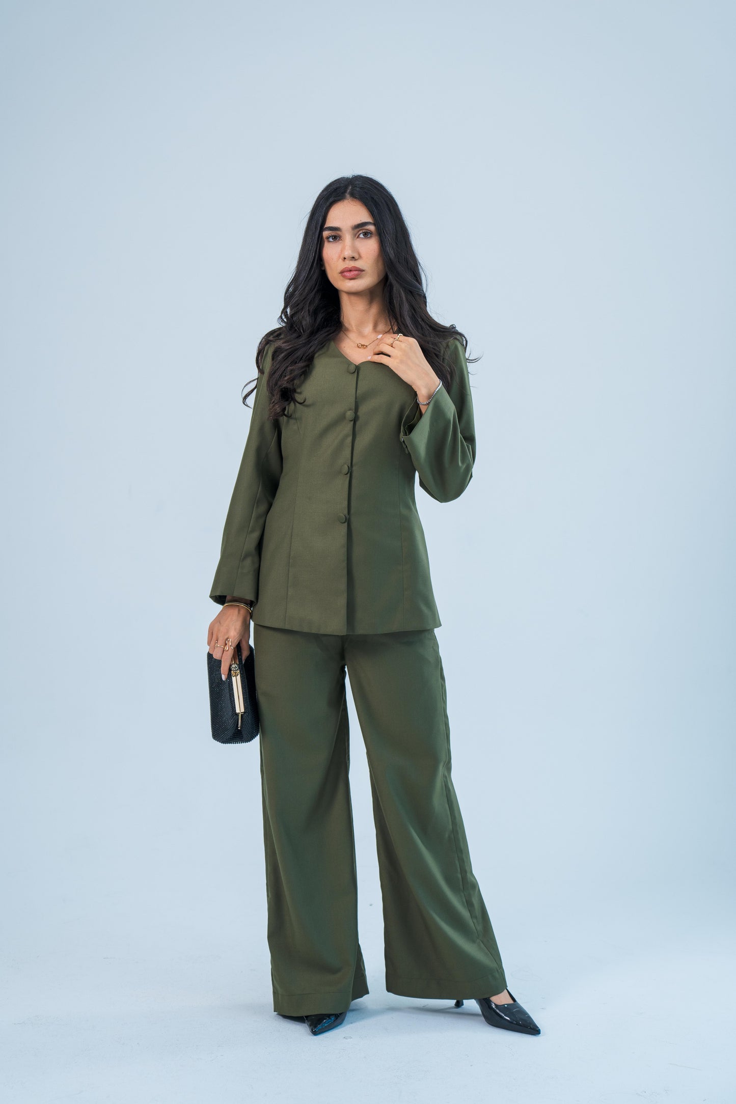 WASL — Adjustable Waistcoat Set (Olive Butter)