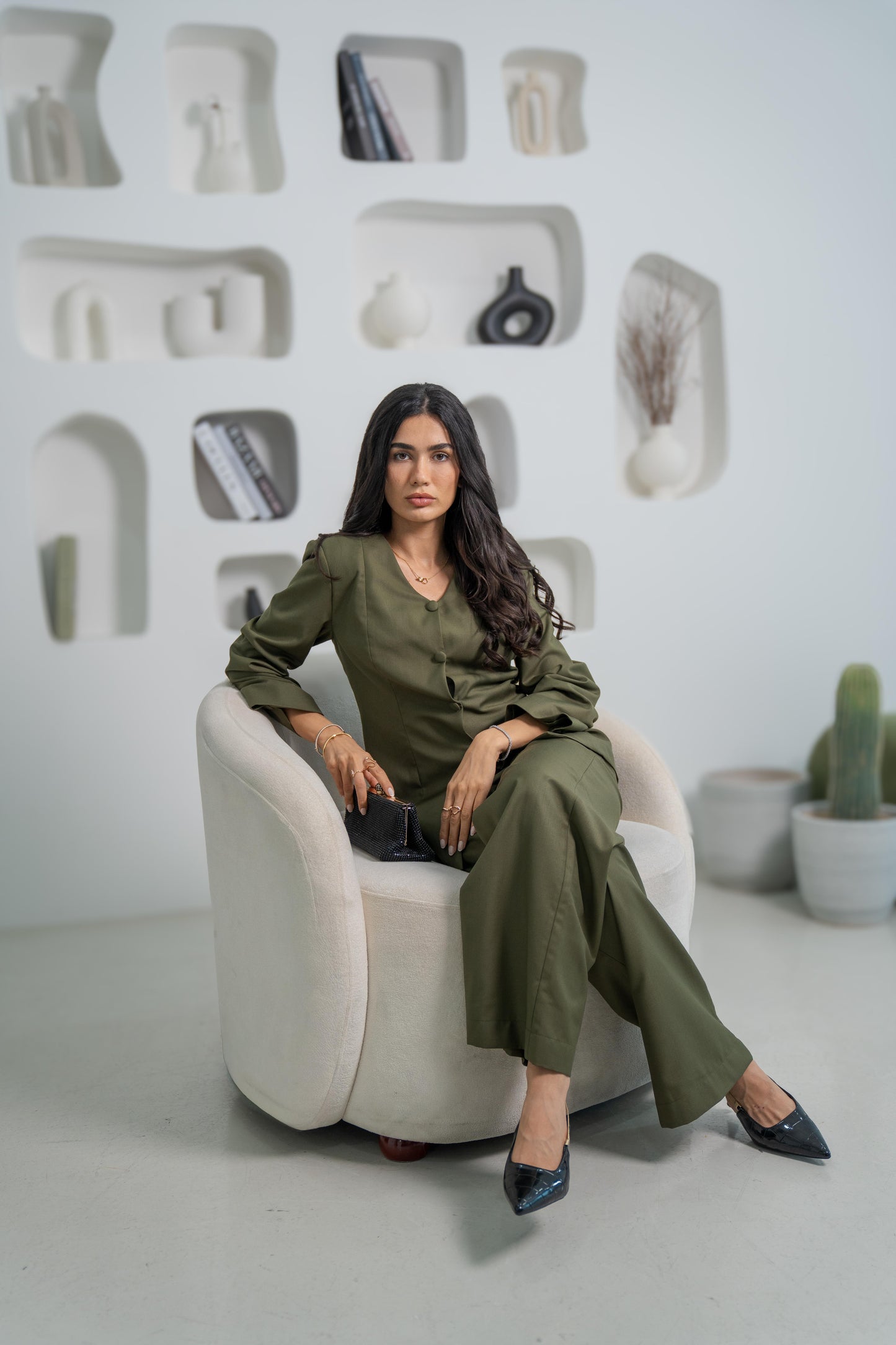 WASL — Adjustable Waistcoat Set (Olive Butter)