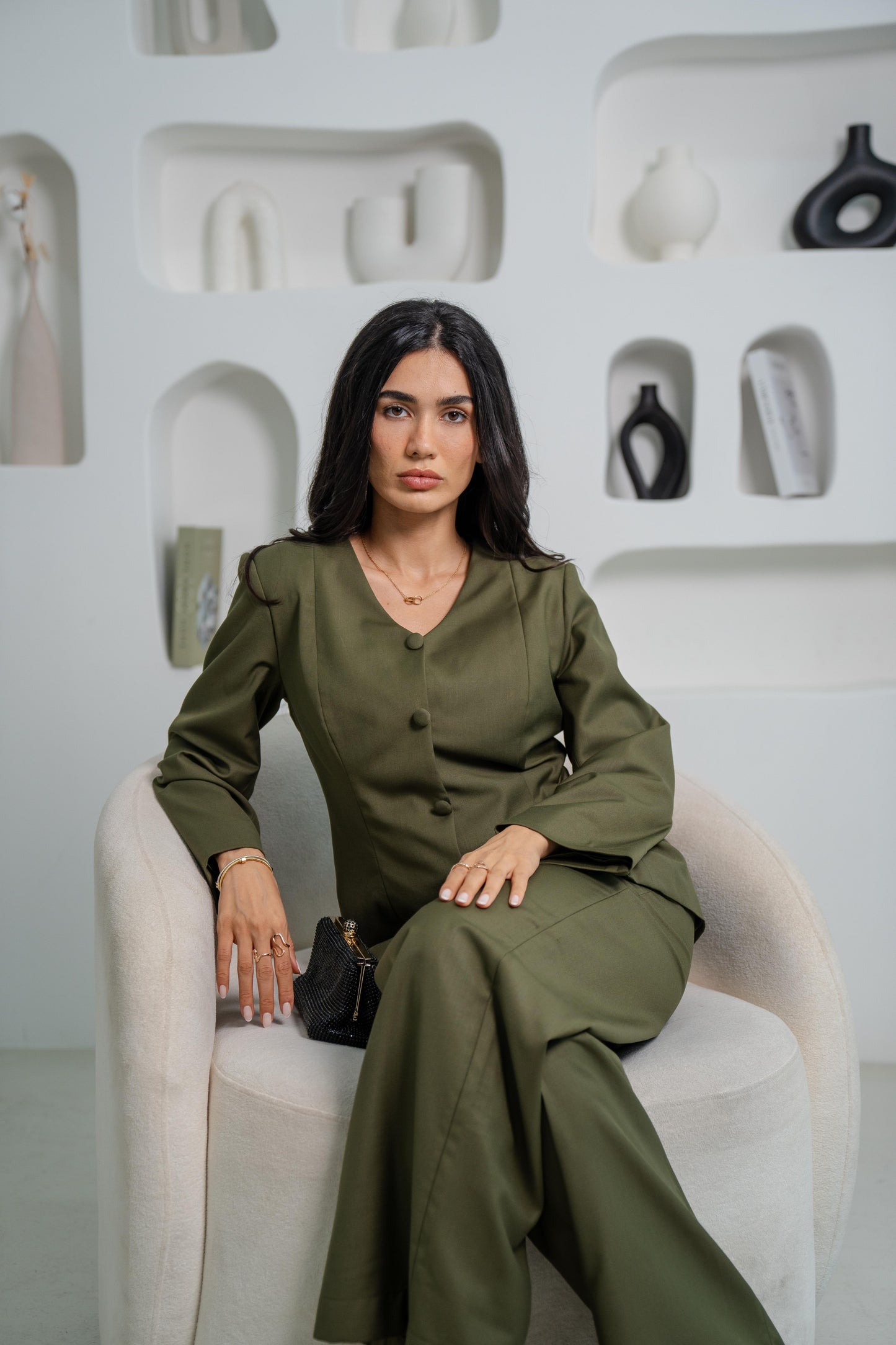 WASL — Adjustable Waistcoat Set (Olive Butter)